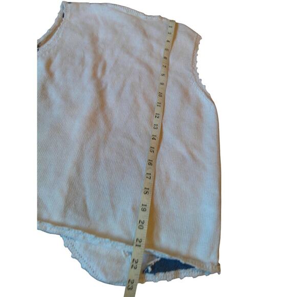 Stoneybrook Vintage Patchwork Sweater Vest Women’s Small Blue Floral Argyle - Picture 7 of 8